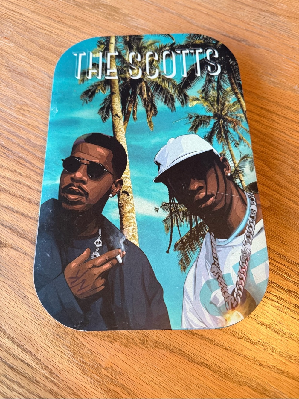 Travis Scott Kid Cudi The Scotts Rolling Tray w/Magnetic Lid ~ 11" x 7" New RARE